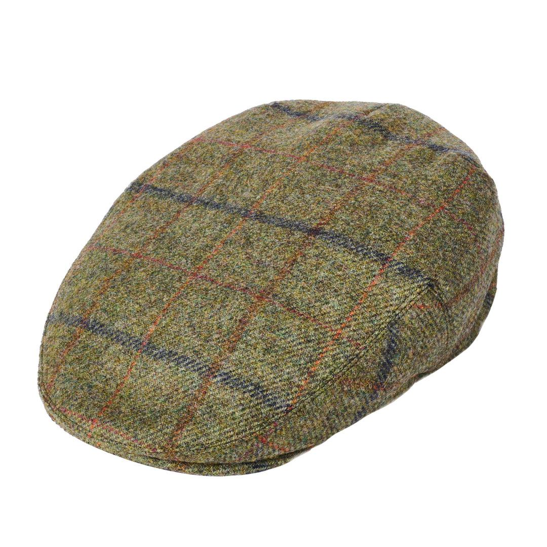 Failsworth Newbury Wool Flat Cap Green