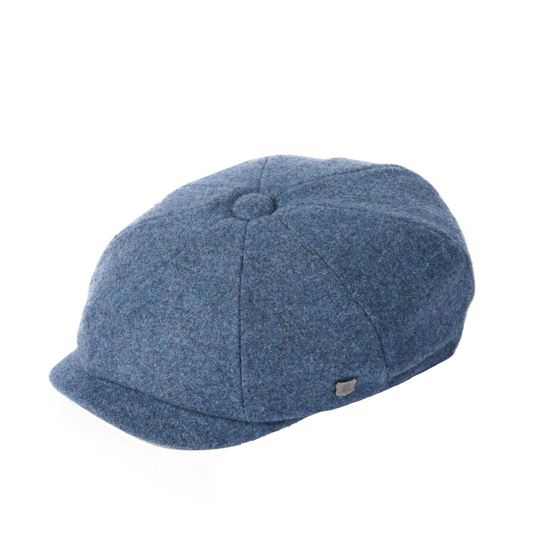 Failsworth Alfie Melton Bakerboy Cap Jeans Blue