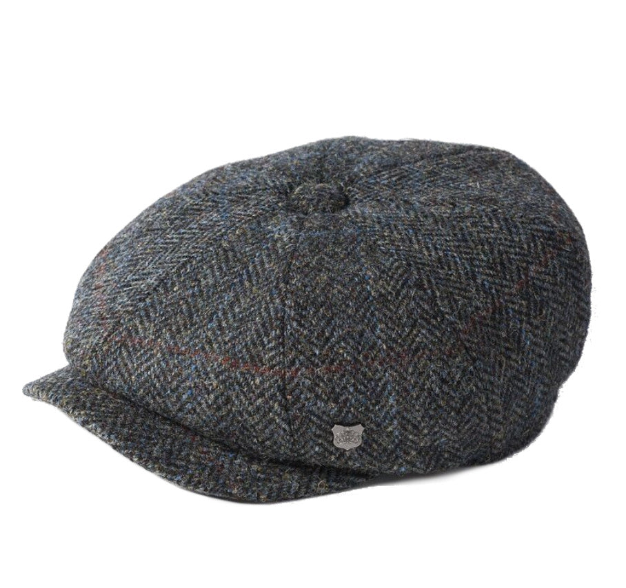 Carloway Harris Tweed Bakerboy Cap In Grey 2012 From Failsworth