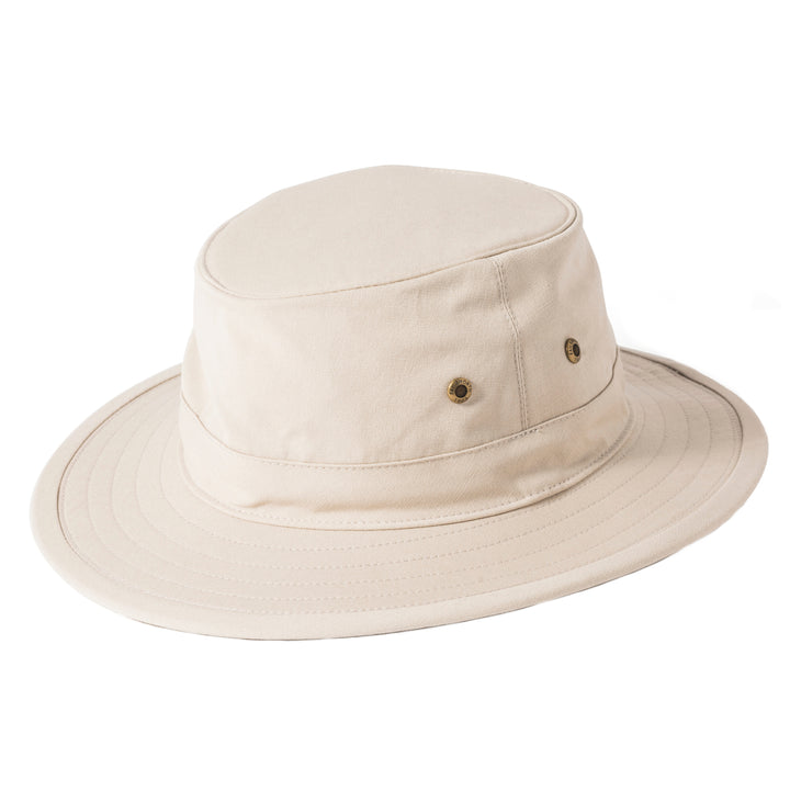 Failsworth Cotton Lightweight Traveller Safari Fedora In Stone