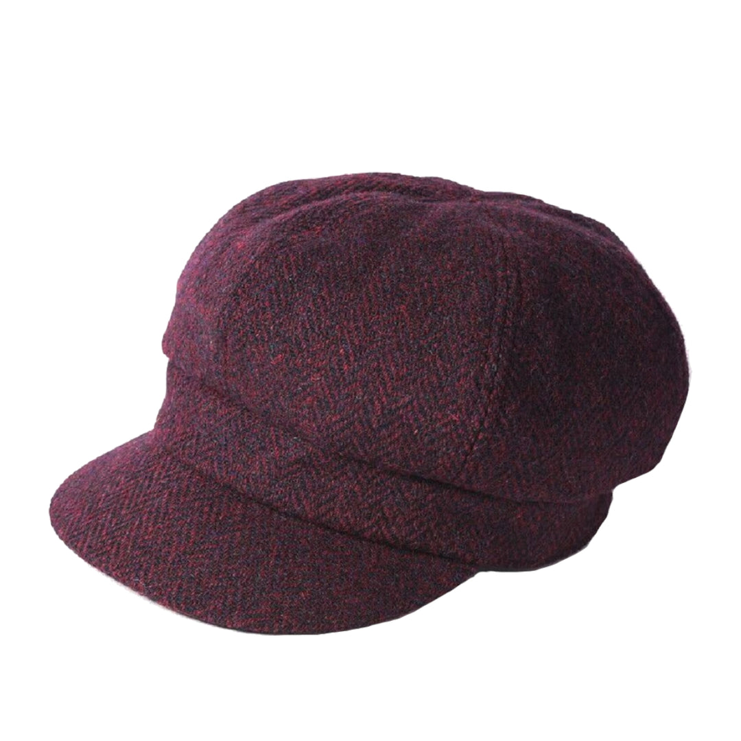 Failsworth Ladies Harris Tweed Cap Pink (7602)