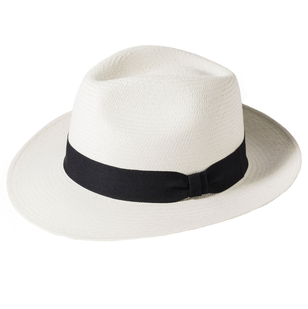 Failsworth Snapbrim Panama Hat Bleach White