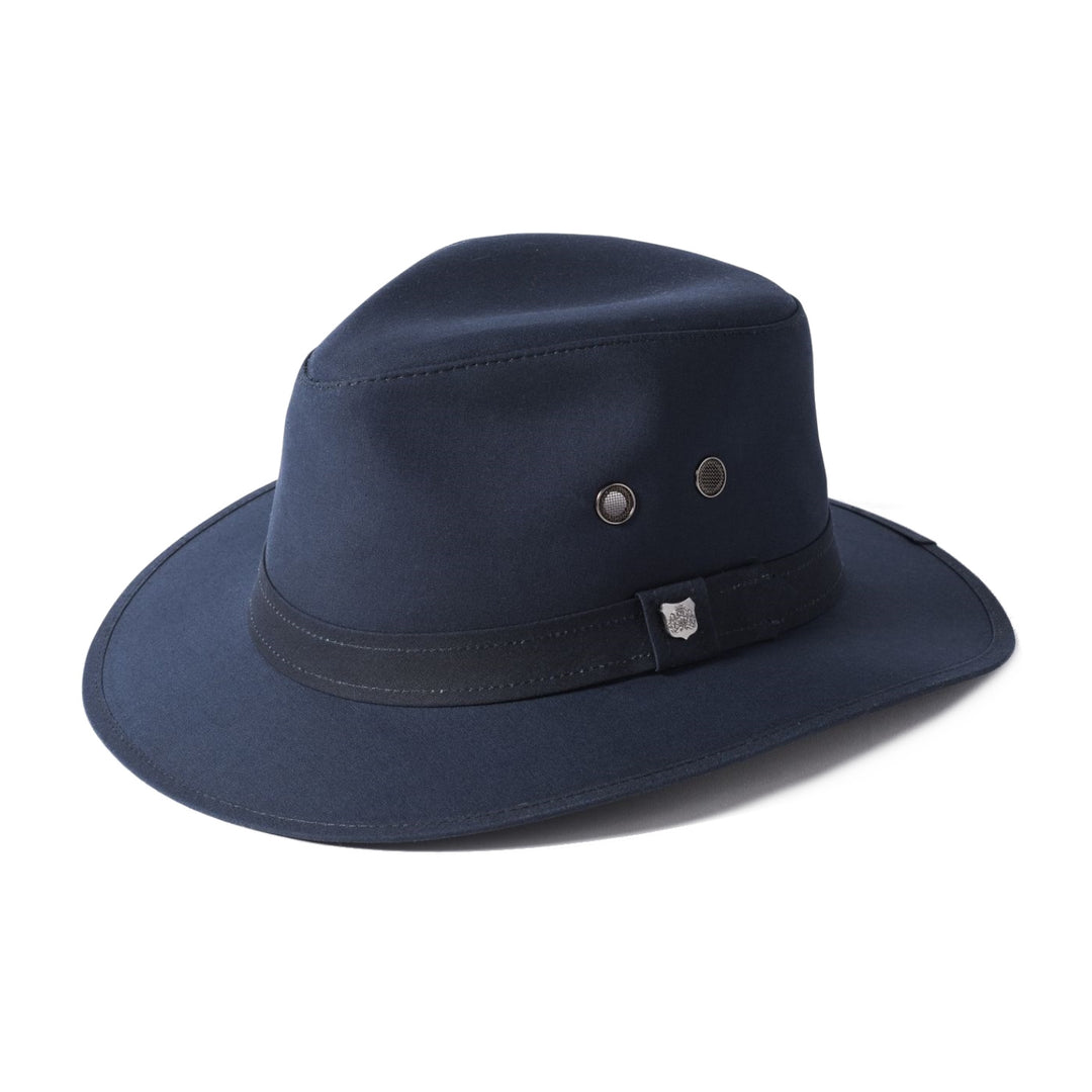 Failsworth Wax Drifter Fedora In Navy