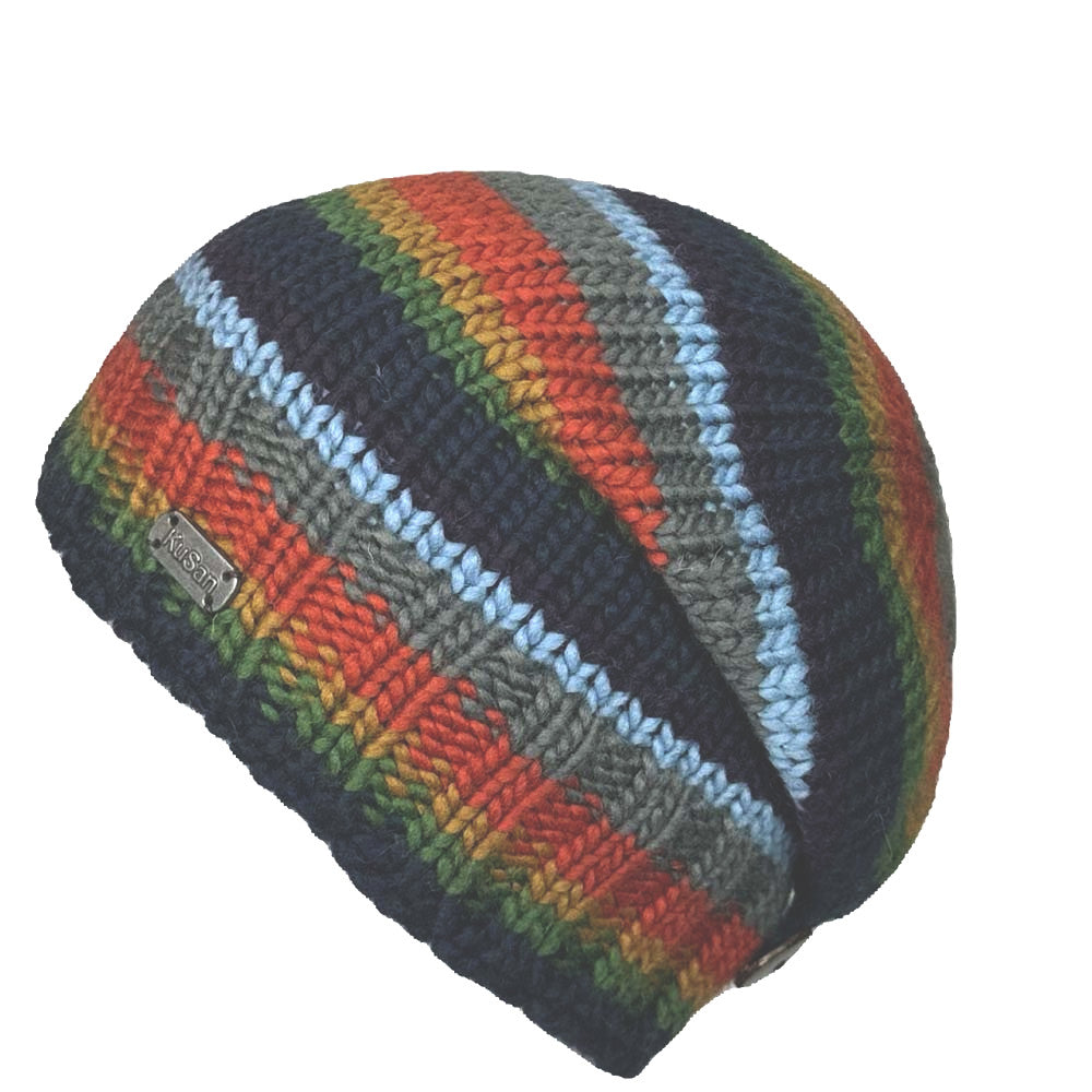 Kusan Wool Button Down Floppy Hat Navy/Orange (PK2329)