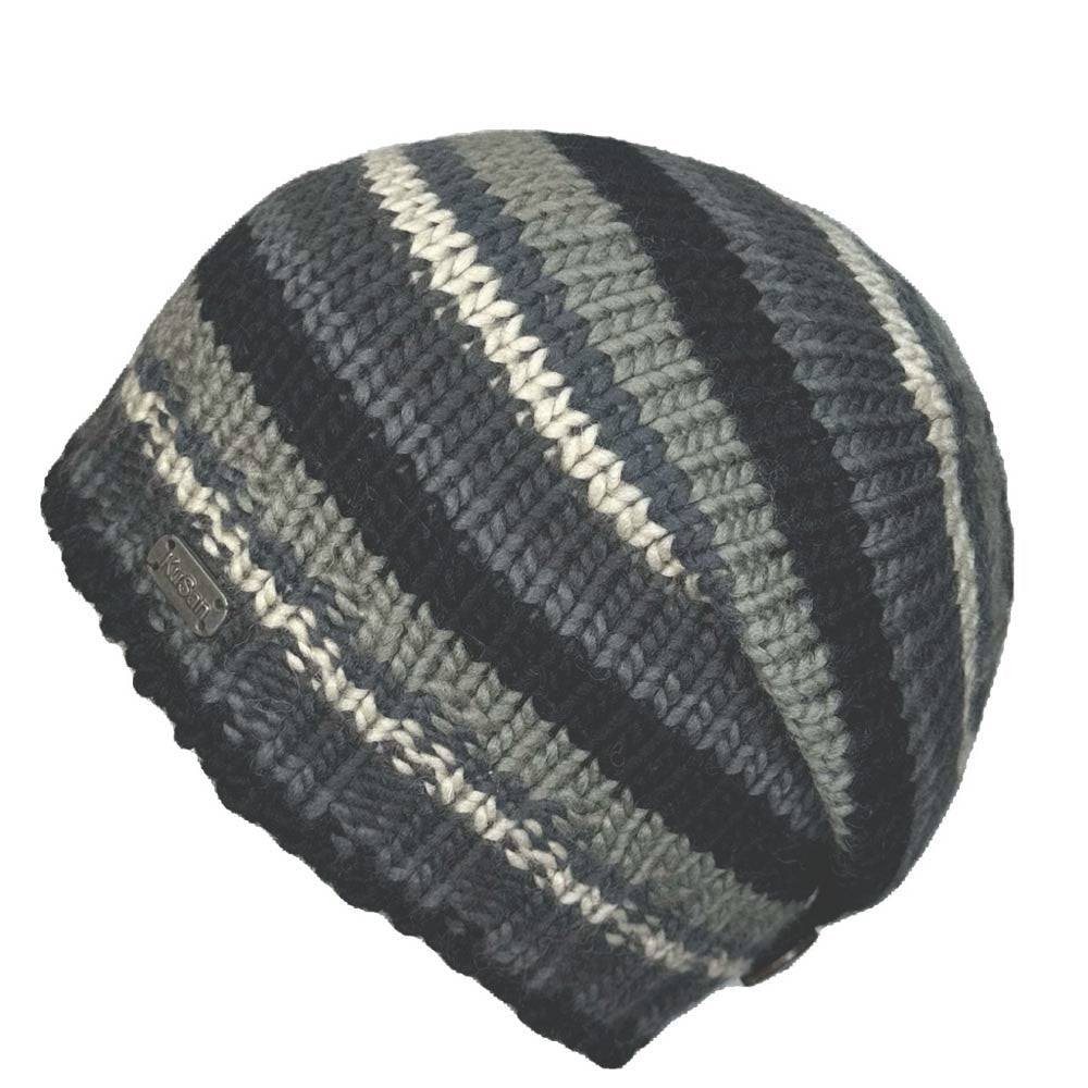 Kusan Wool Button Down Floppy Hat Black/Grey (PK2329)