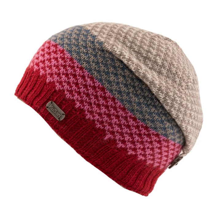Kusan Wool Button Down Floppy Hat Red