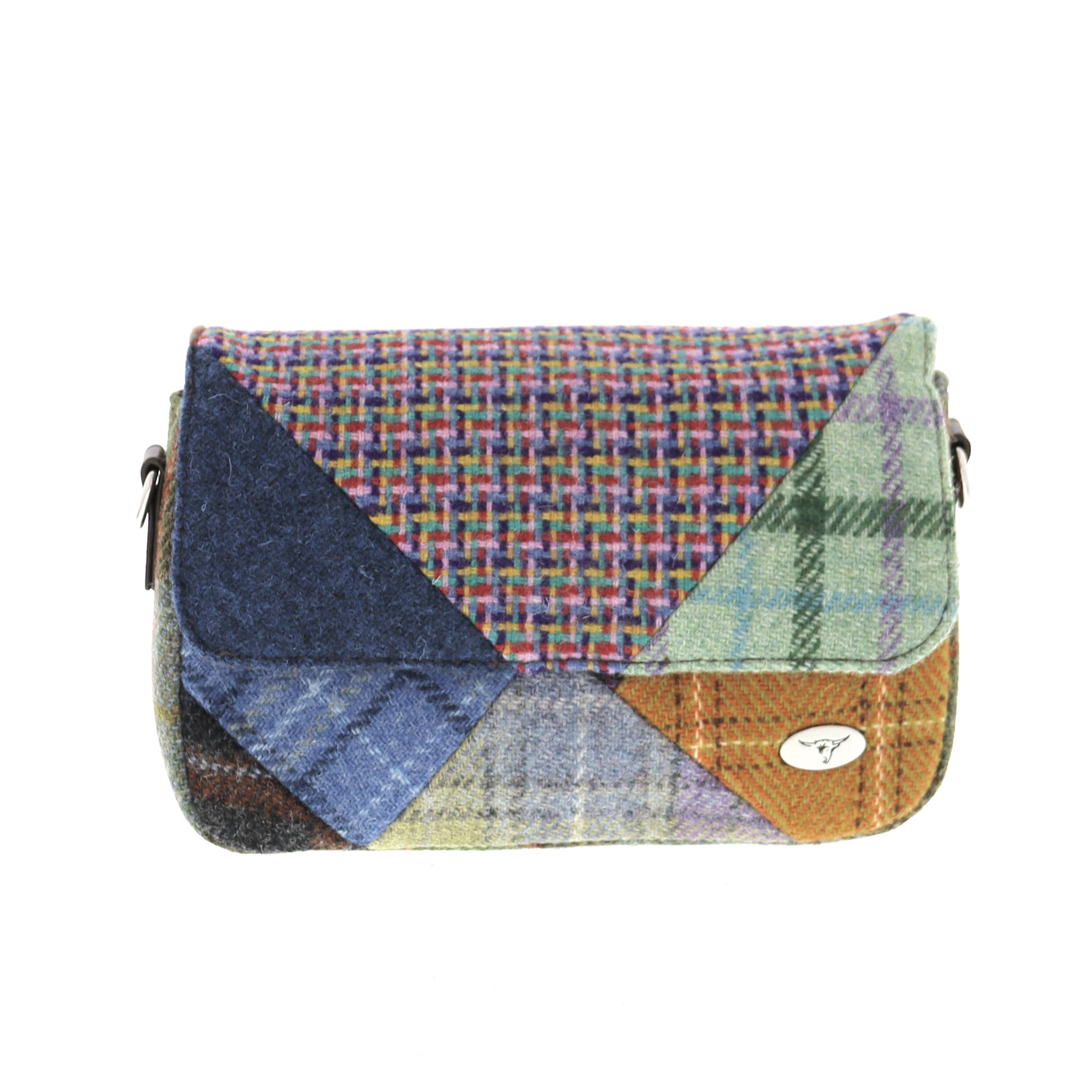 Glen Appin Jura LB2002 Harris Tweed - Portafoglio piccolo da donna, Col 137 Verde-viola, S, Casual Glen Appin Jura LB2002 Harris Tweed - Portafoglio piccolo da donna, Col 137 Verde-viola, S, Casual