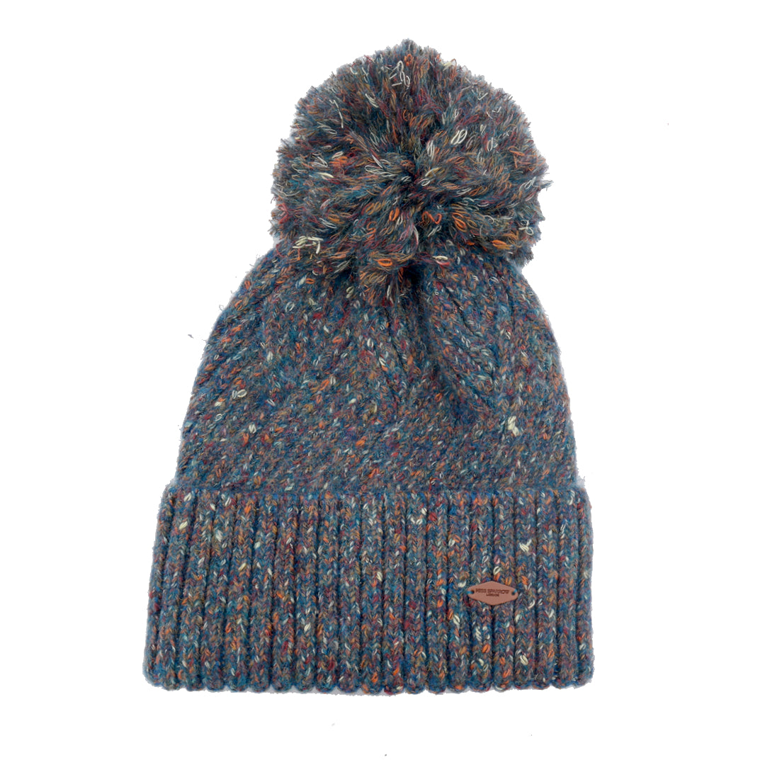 Denim Bobble Hat Miss Sparrow