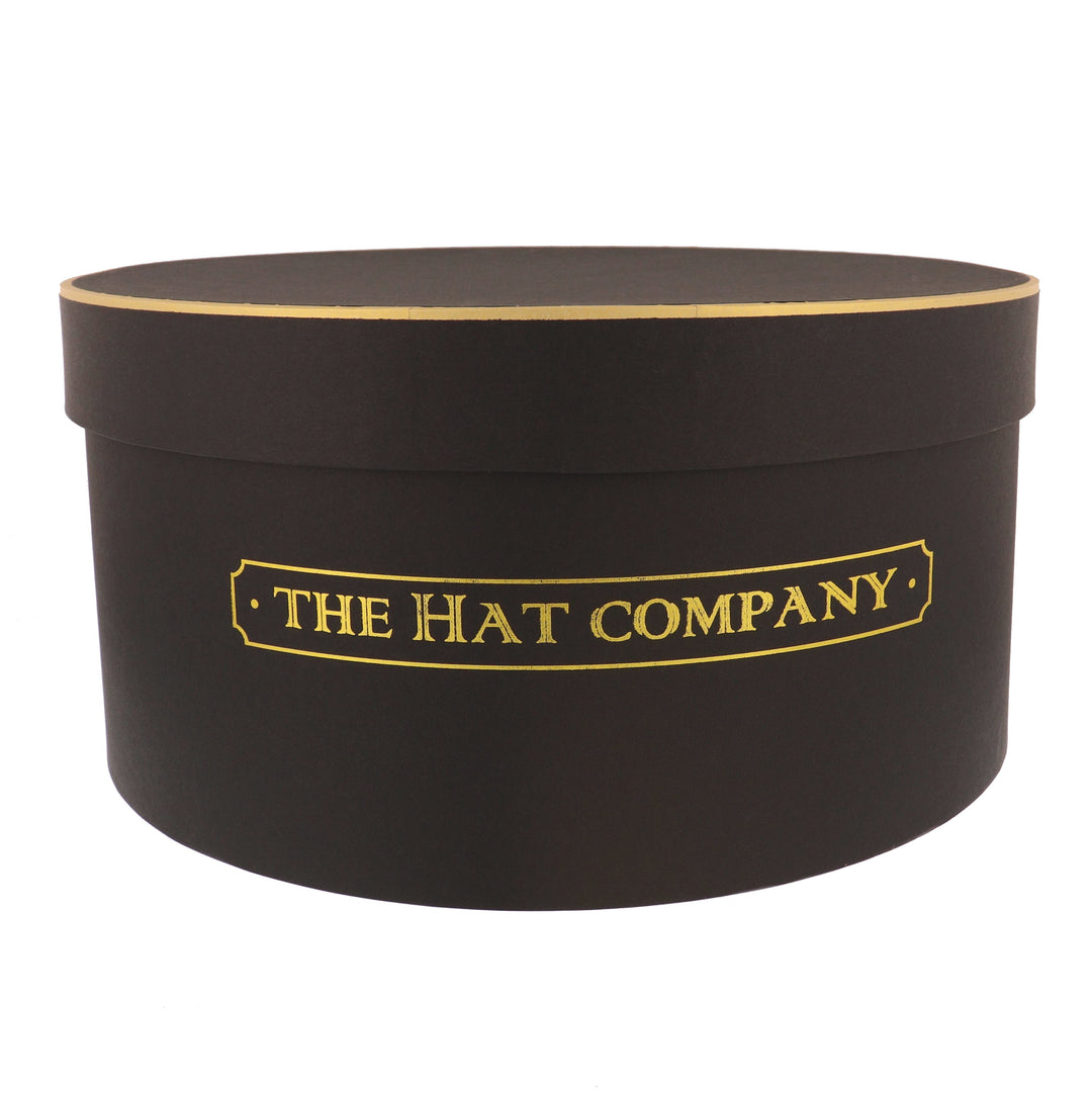 The Hat Company Hat Storage Box Black & Gold