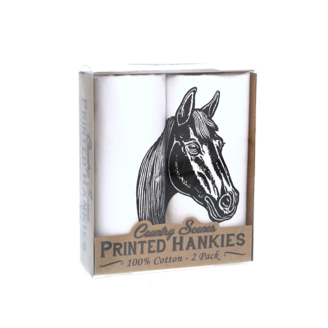Men’s 100% Cotton Horse Print Handkerchief / Hanky