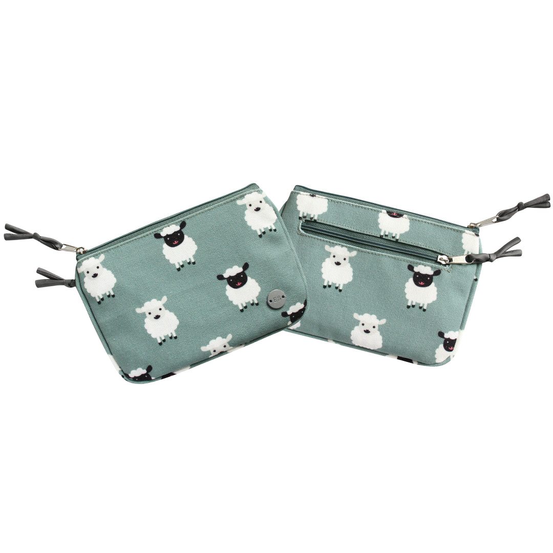 Sheep Juliet Cotton Canvas Coin Purse by Earth Squared