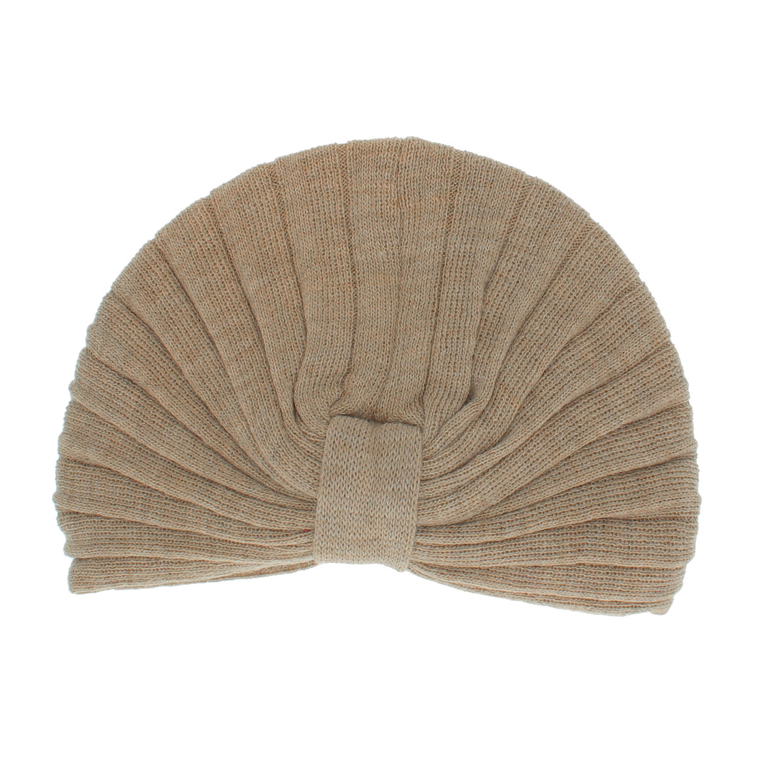 Oatmeal Turban Beanie Hat Whiteley
