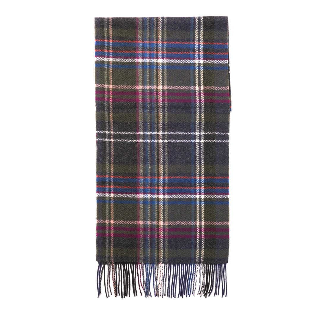 Failsworth Lambswool Scarf Green Tartan