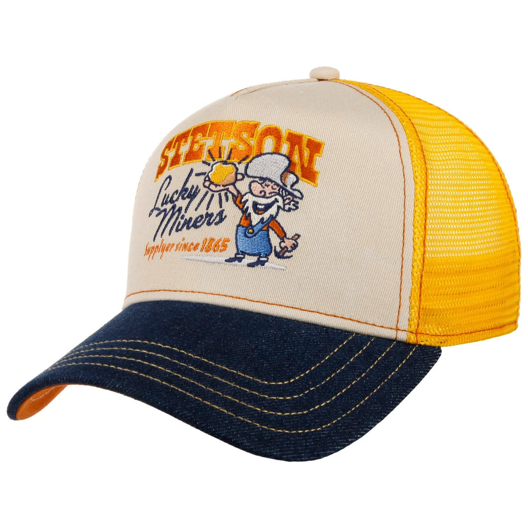 Lucky Miners Stetson American Baseball Trucker Cap Adjustable Snapback