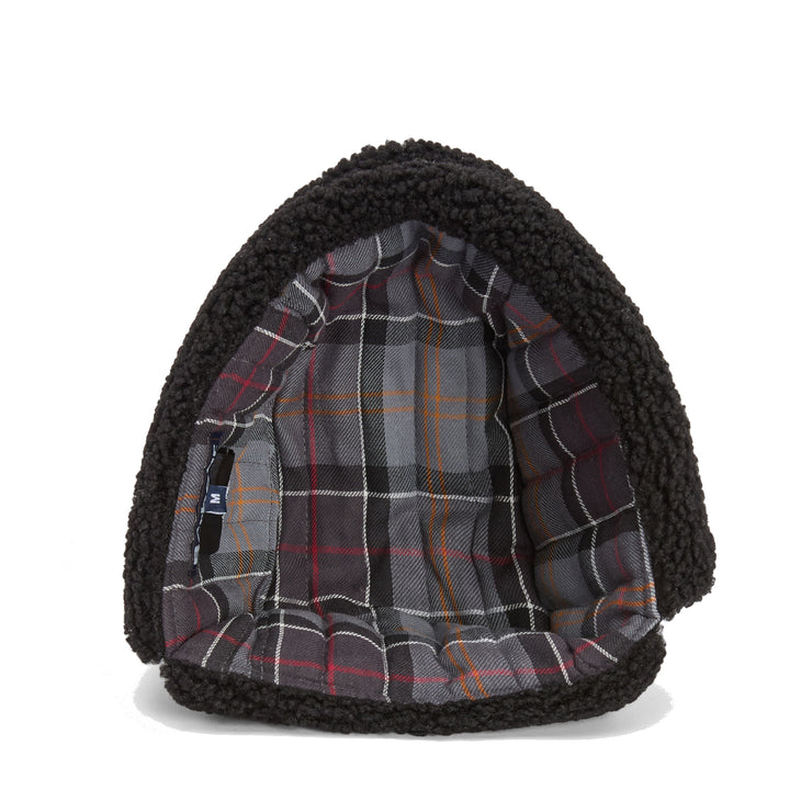 Barbour Morar Waxed Cotton Trapper Hat Black