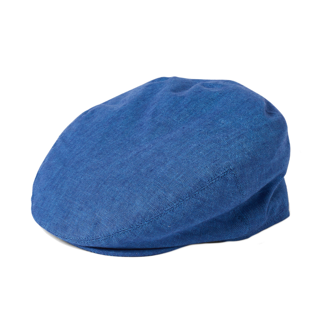 Failsworth Irish Linen Marine Flat Cap