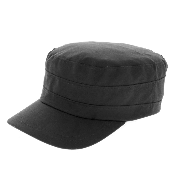 Fishermans Waxed Cap in Black