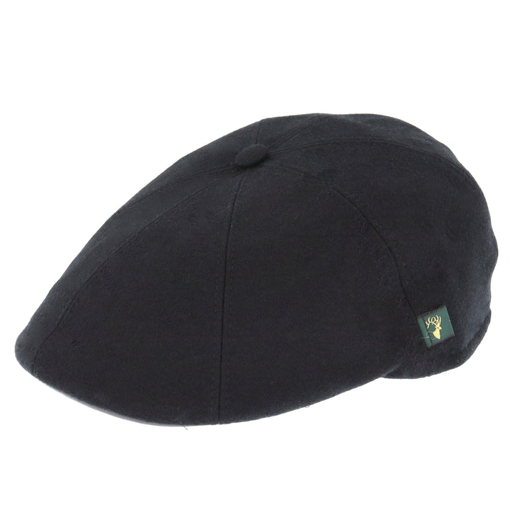 Black Killarney Pub Cap – 100% Wool by Mucros Weavers