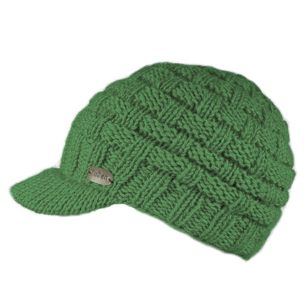 Kusan Peaked Beanie Cap Green (PK1533)