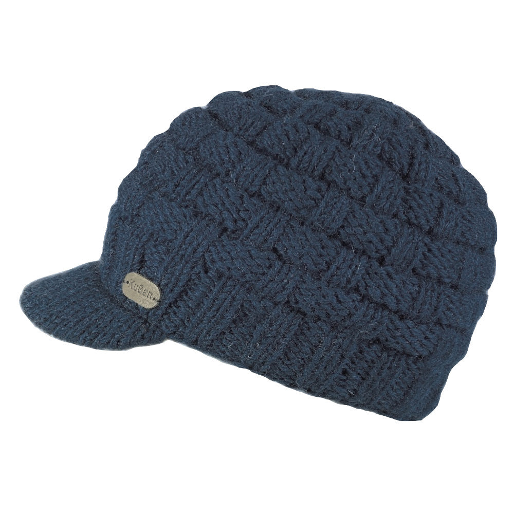 Kusan Peaked Beanie Cap Navy Blue (PK1533)