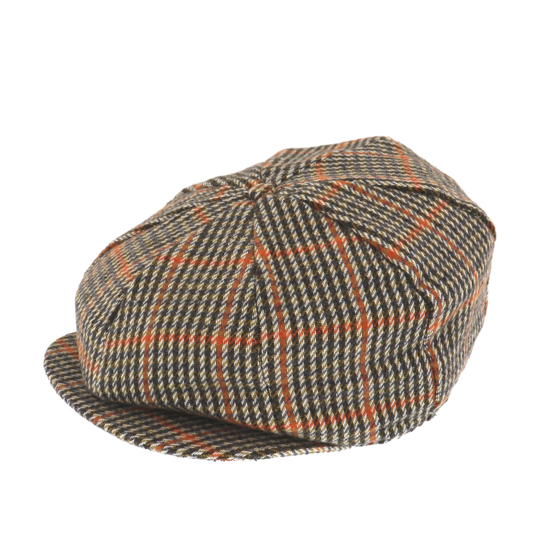 Check Press Stud Peak Bakerboy Cap