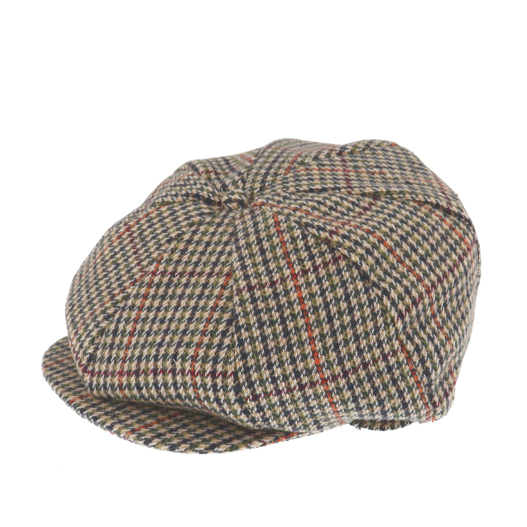 Check Press Stud Peak Bakerboy Cap