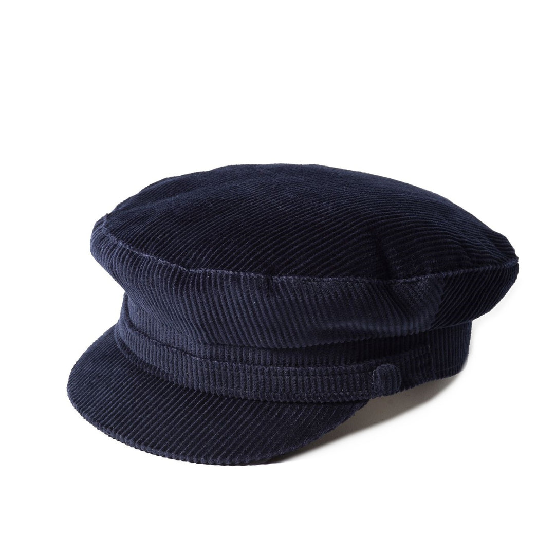 Failsworth Cord Mariner / Breton Cap in Navy