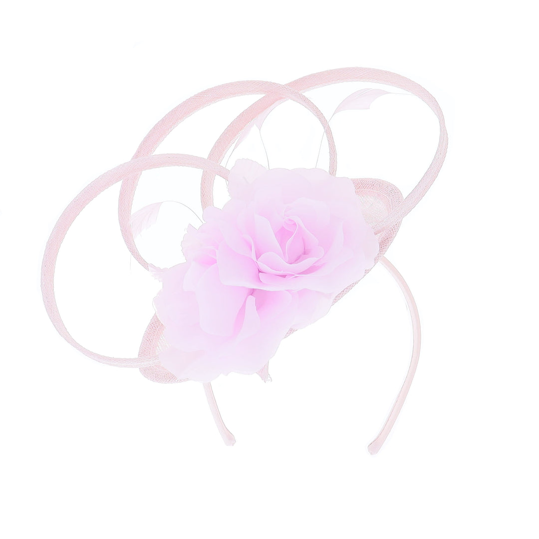 Metallic Pink Pillbox Headband Fascinator Liza Bella Collection