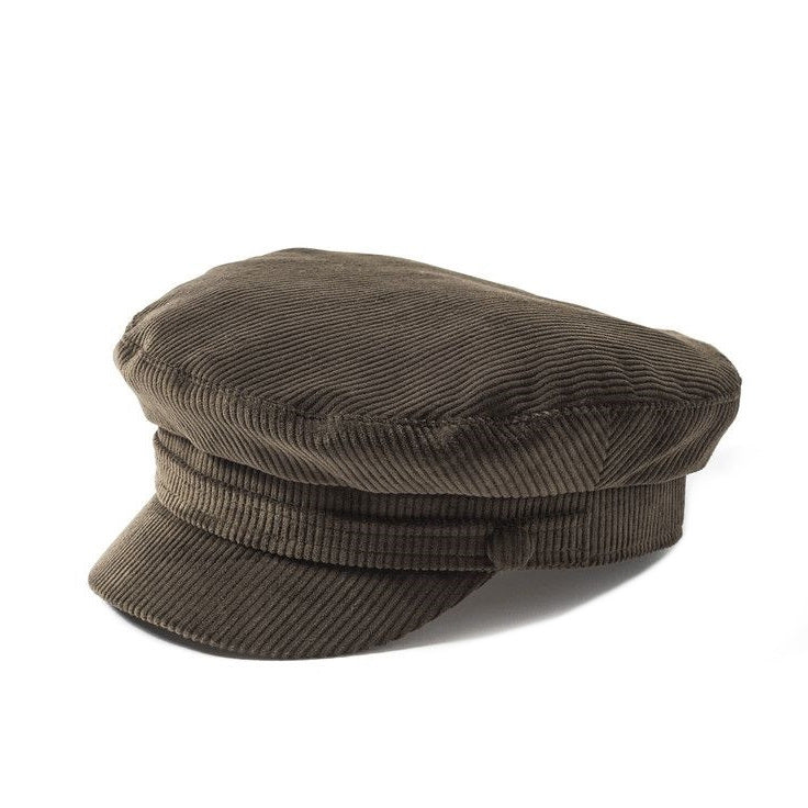 Failsworth Cord Mariner / Breton Cap in Olive