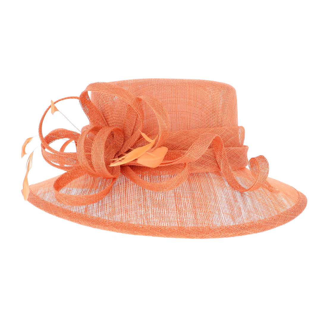Orange Bridget Sinamay Hat, from Elegance by Boardmans