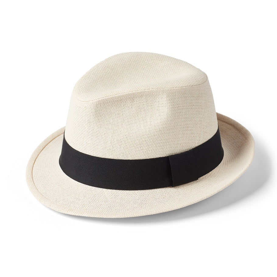 Failsworth Paper Straw Trilby Hat in Natural