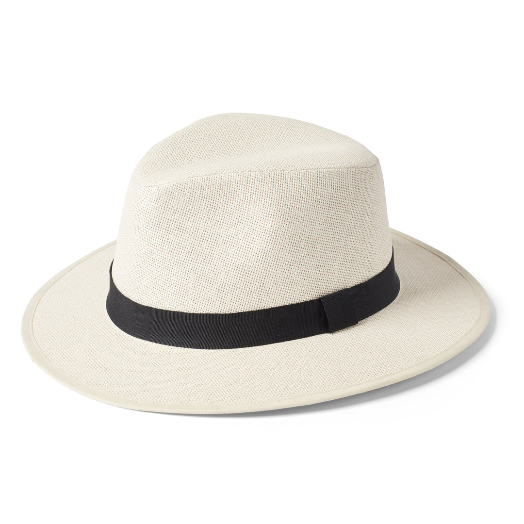 Failsworth Paper Straw Safari Fedora Hat in Natural