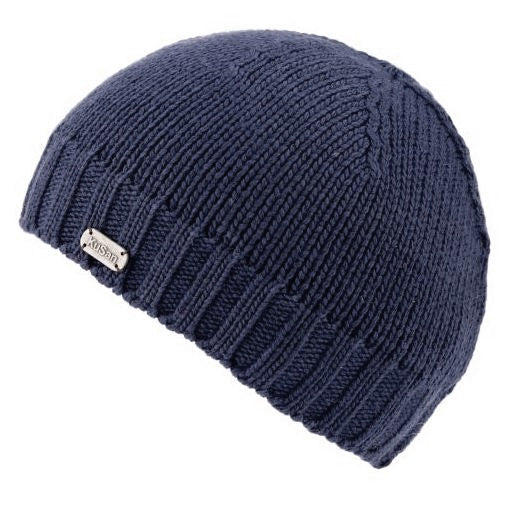 Kusan Merino Wool Beanie Hat Navy