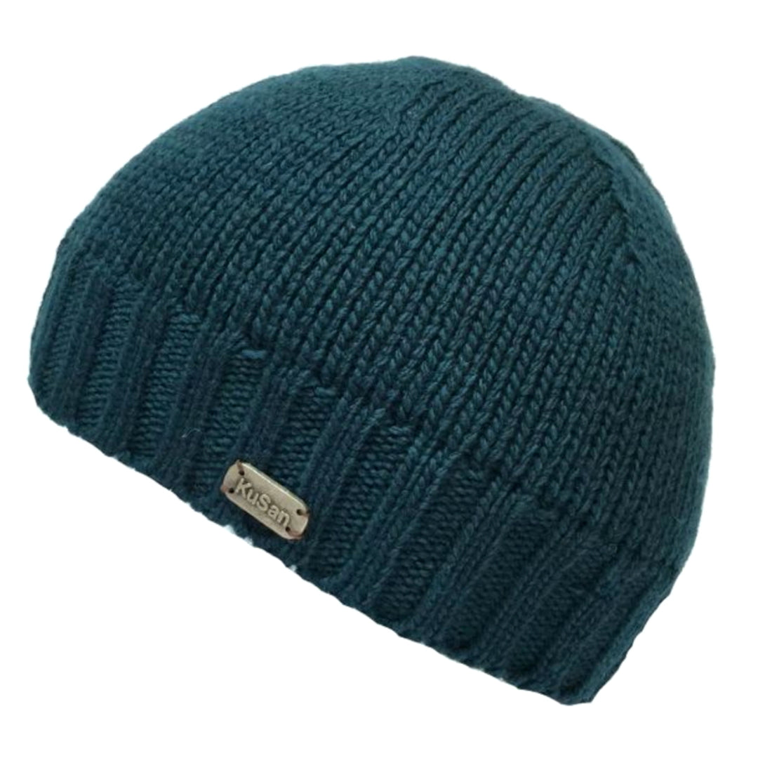 Kusan Merino Wool Beanie Hat Teal