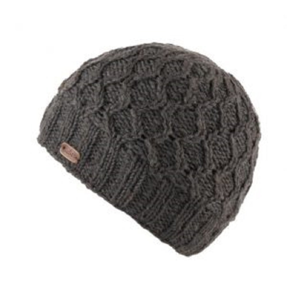 Kusan Cable Knit Beanie Hat Charcoal (PK1927)