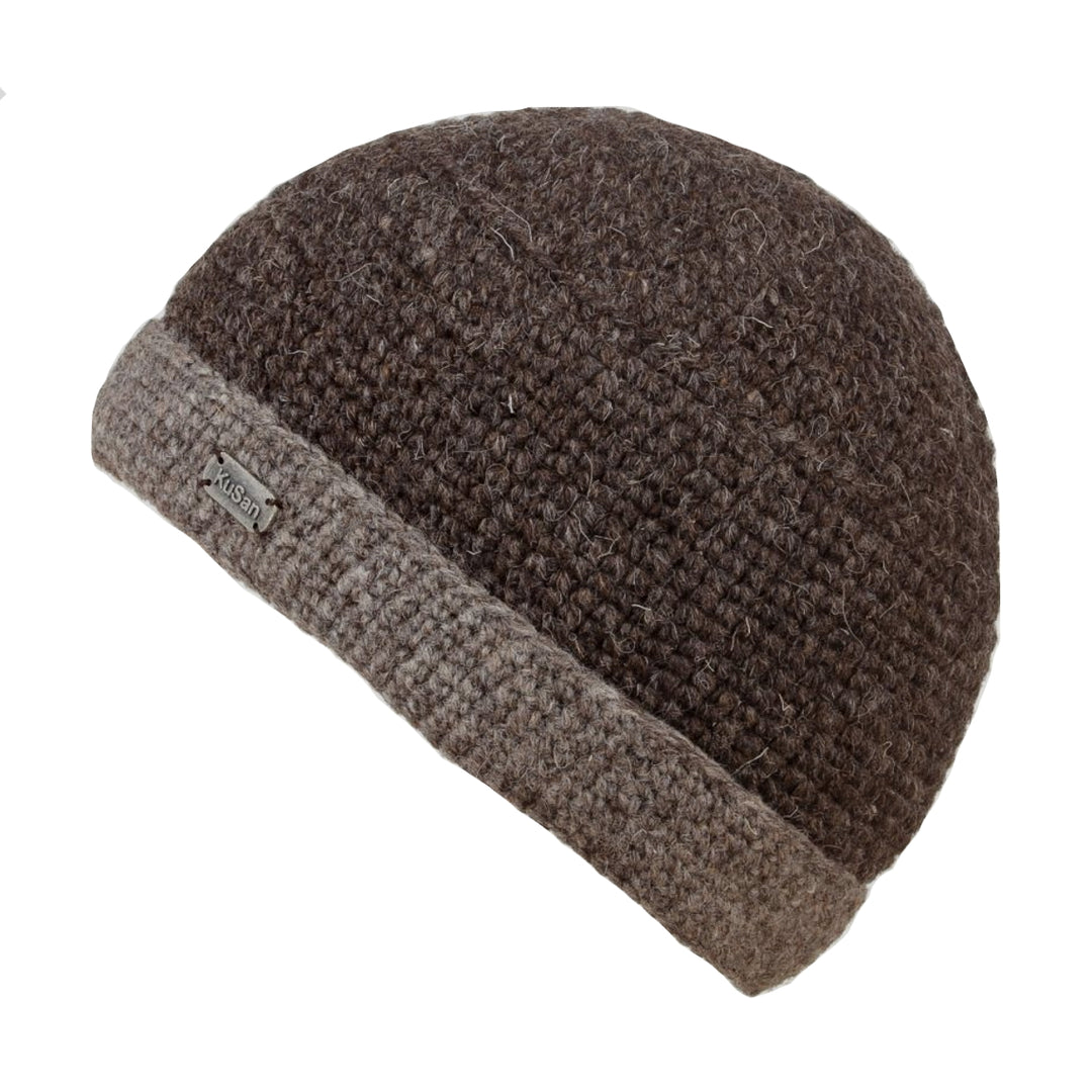 Kusan Turn-Up Beanie Hat Brown (PK839)