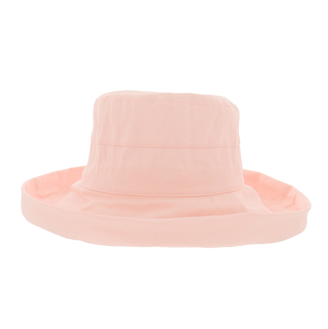 Pink Ladies Cotton Wide Brim Sun Hat