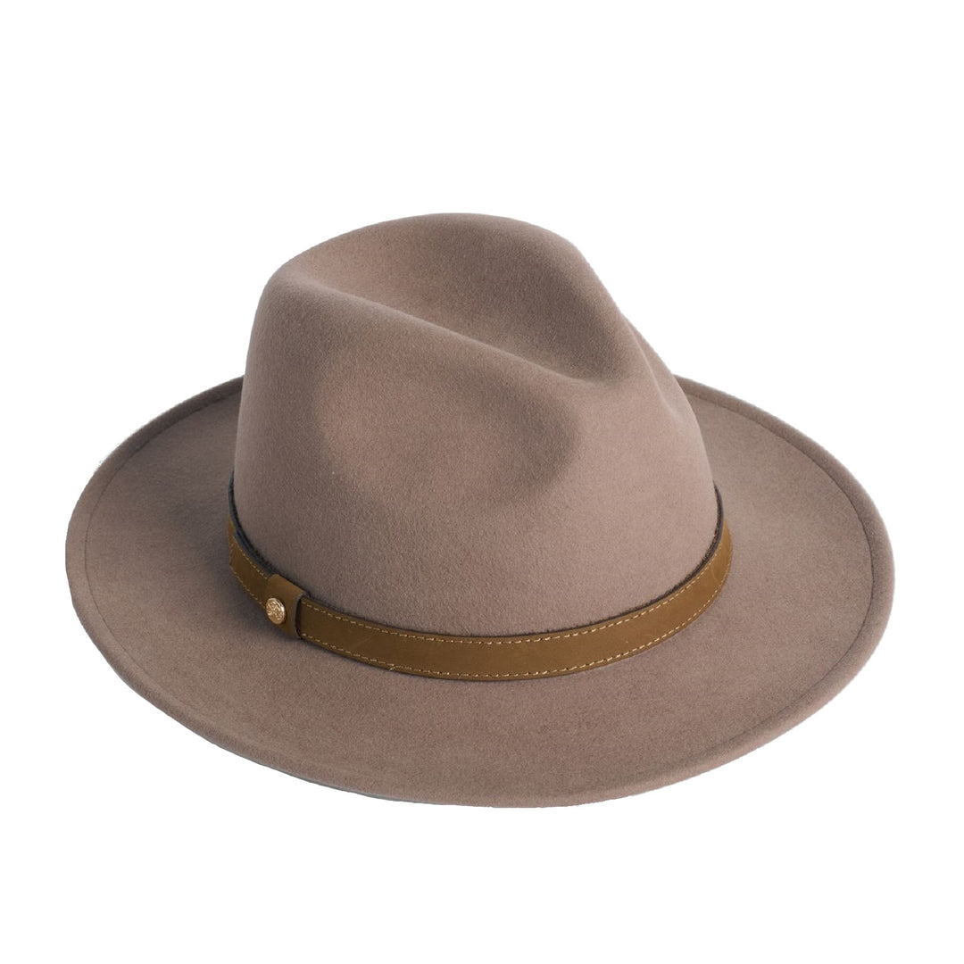 Failsworth Ladies Wool Fedora Hat in Putty