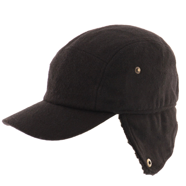 Roger Earflap Cap - Black