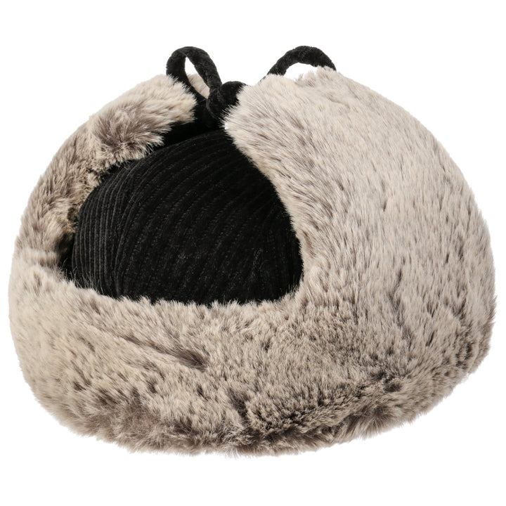 Stetson Corduroy Bomber Aviator Hat Black