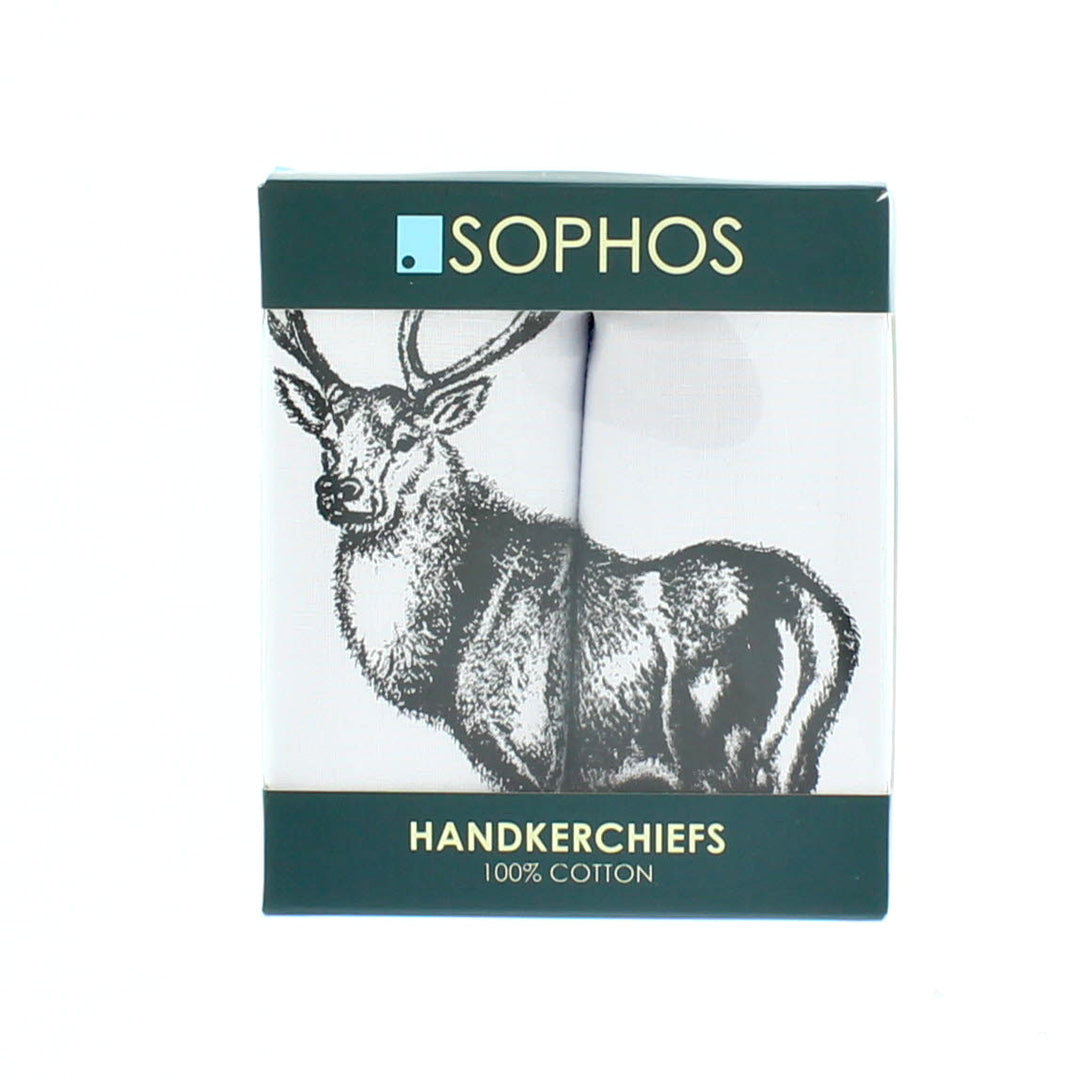 Men’s 100% Cotton Stag Print Handkerchief / Hanky
