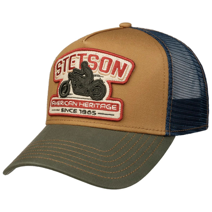 Motorbike Stetson Baseball Trucker Cap Adjustable Snapback