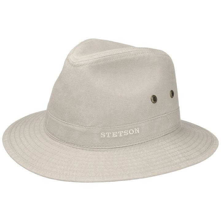 Stetson Organic Cotton Traveller Safari Hat in Oatmeal