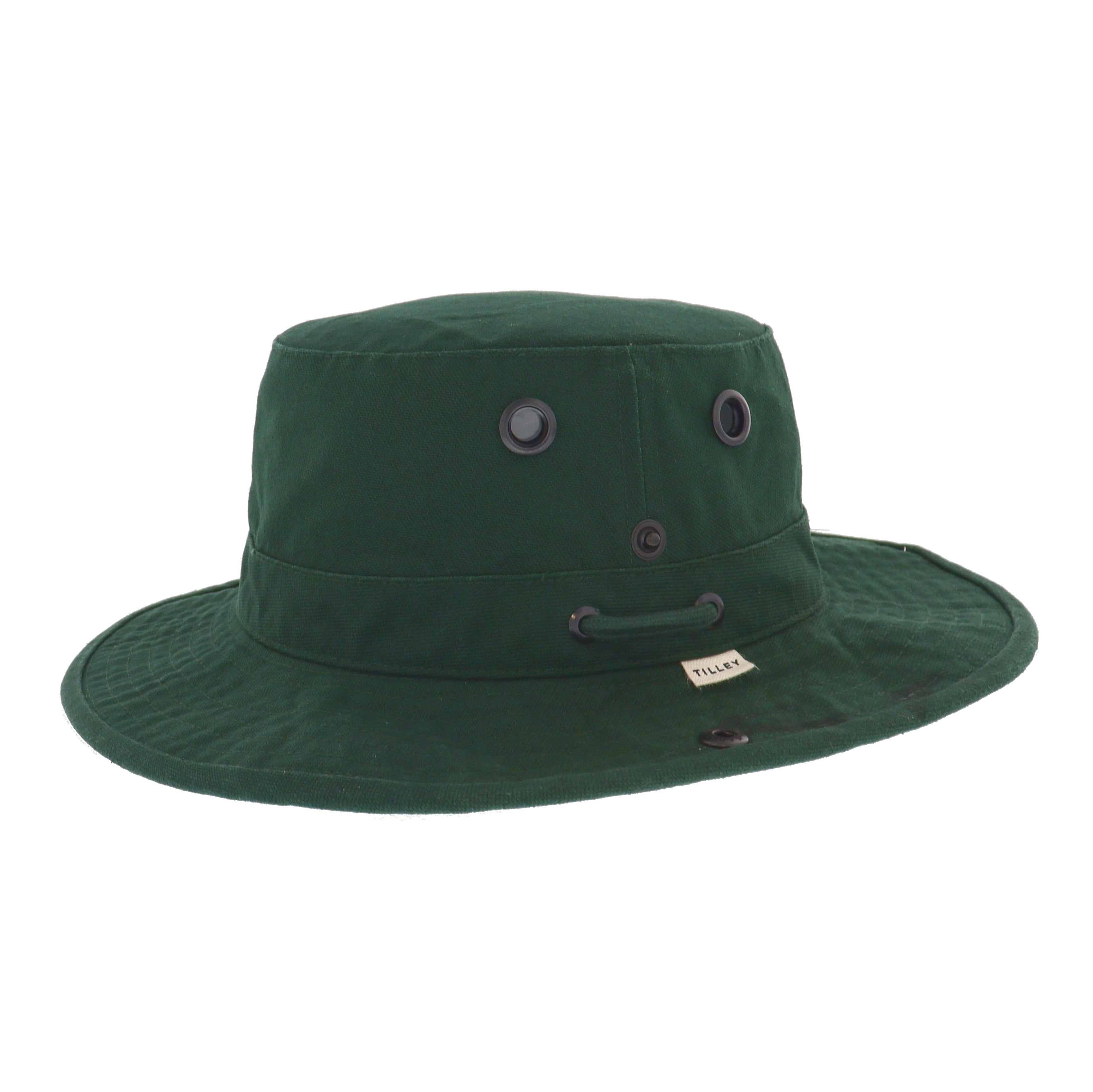 Tilley 100% Cotton T3 Vintage Wanderer Bush Hat in Evergreen