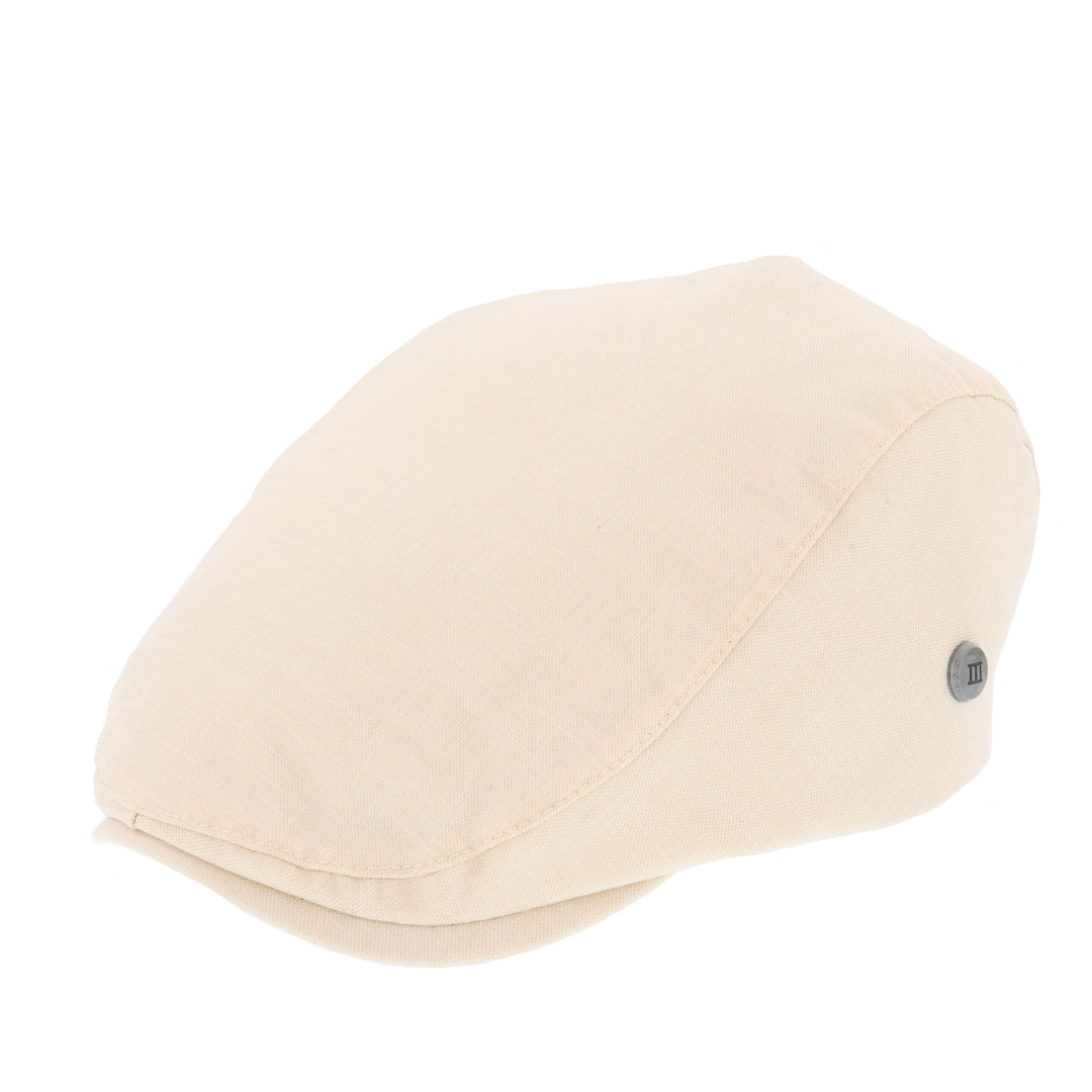 Beige Eson Flat Cap From Tresanti