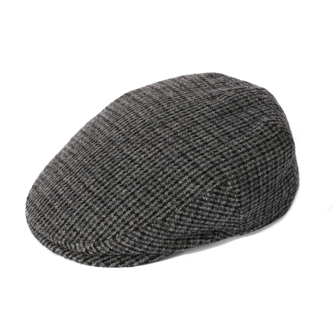 Failsworth Worcester Check Country Flat Cap Grey Check