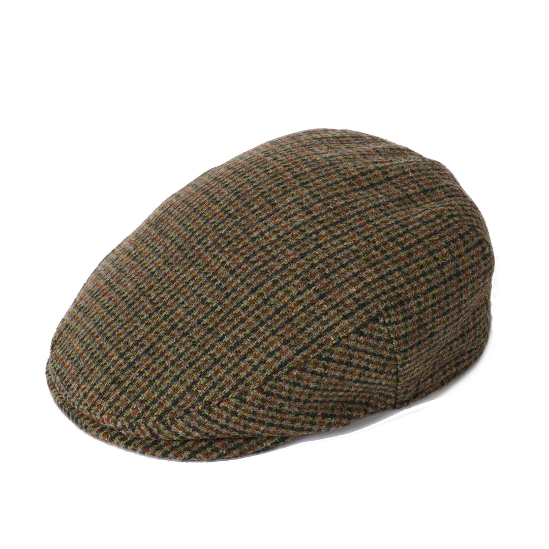 Failsworth Worcester Check Country Flat Cap Brown Check