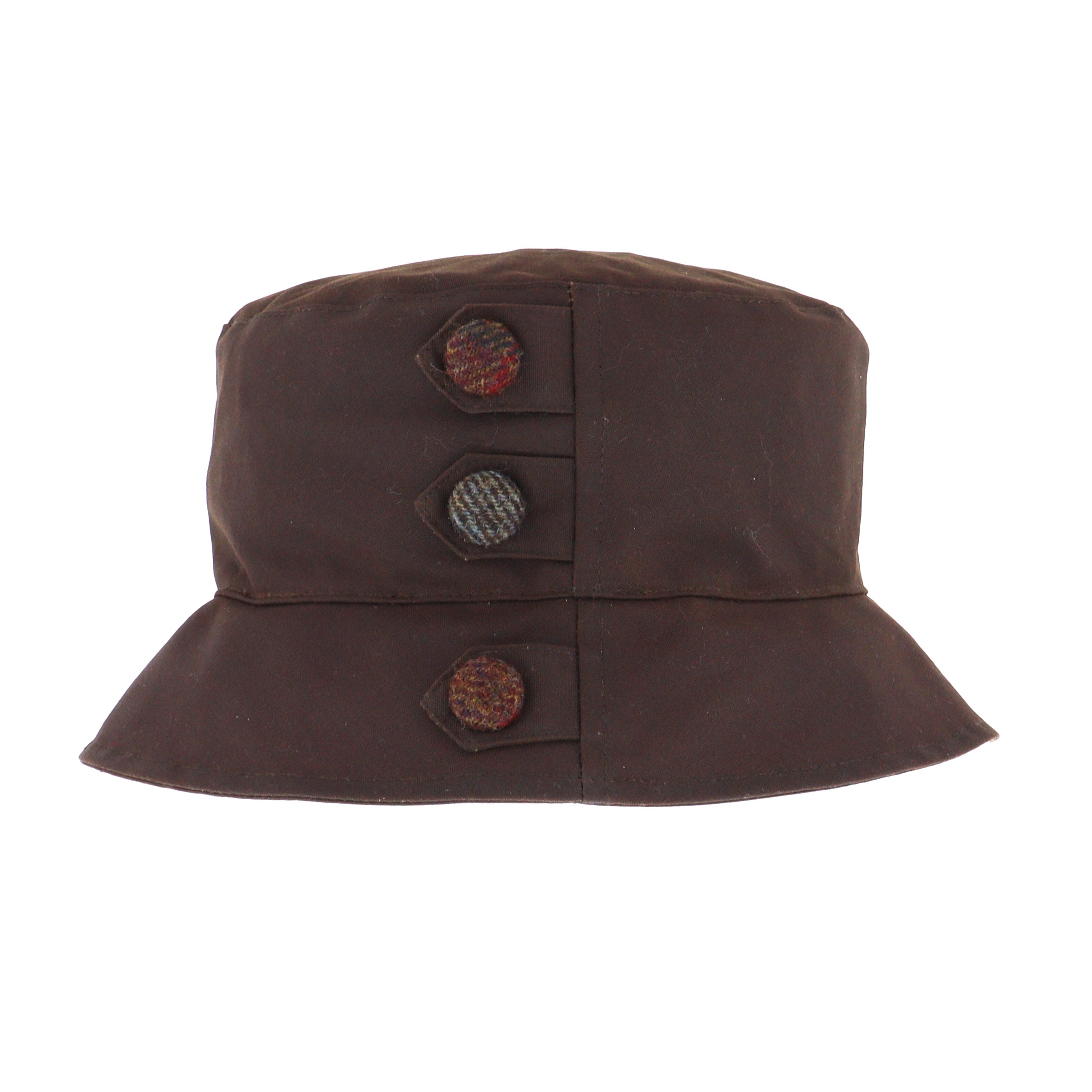 Bucket Men's Waxed Hats Brown