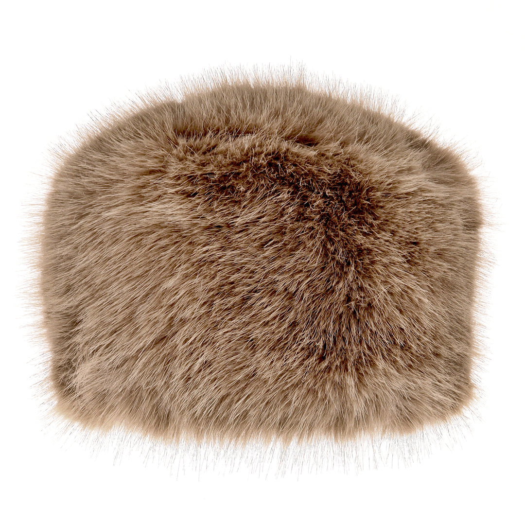 Faux Fur Cossack Hat in Latte