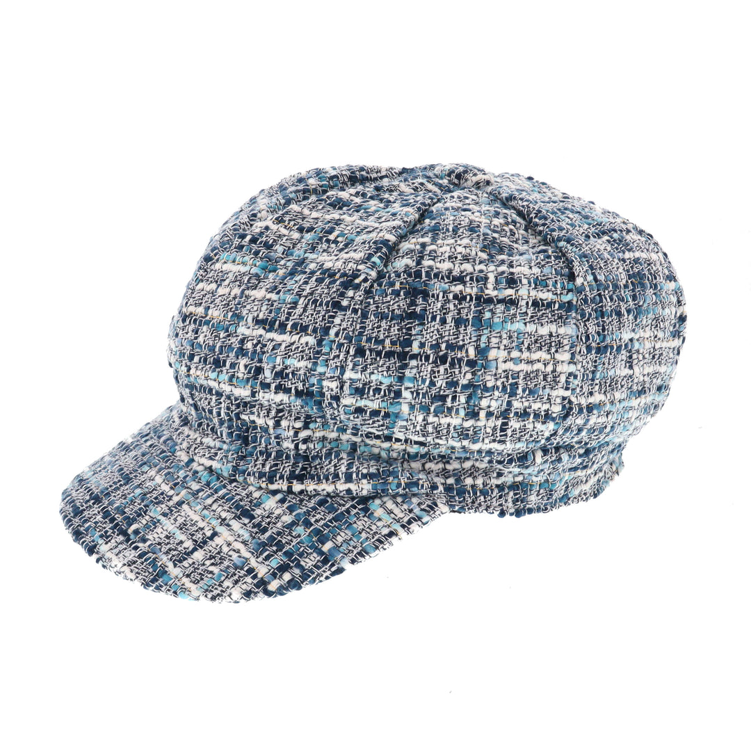 Ladies Textured Bakerboy Cap (Blue)